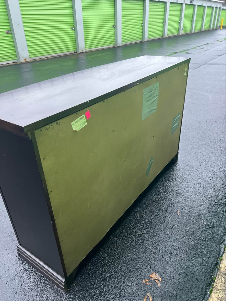 Dark Wood Dresser – Modern & Super Spacious $85