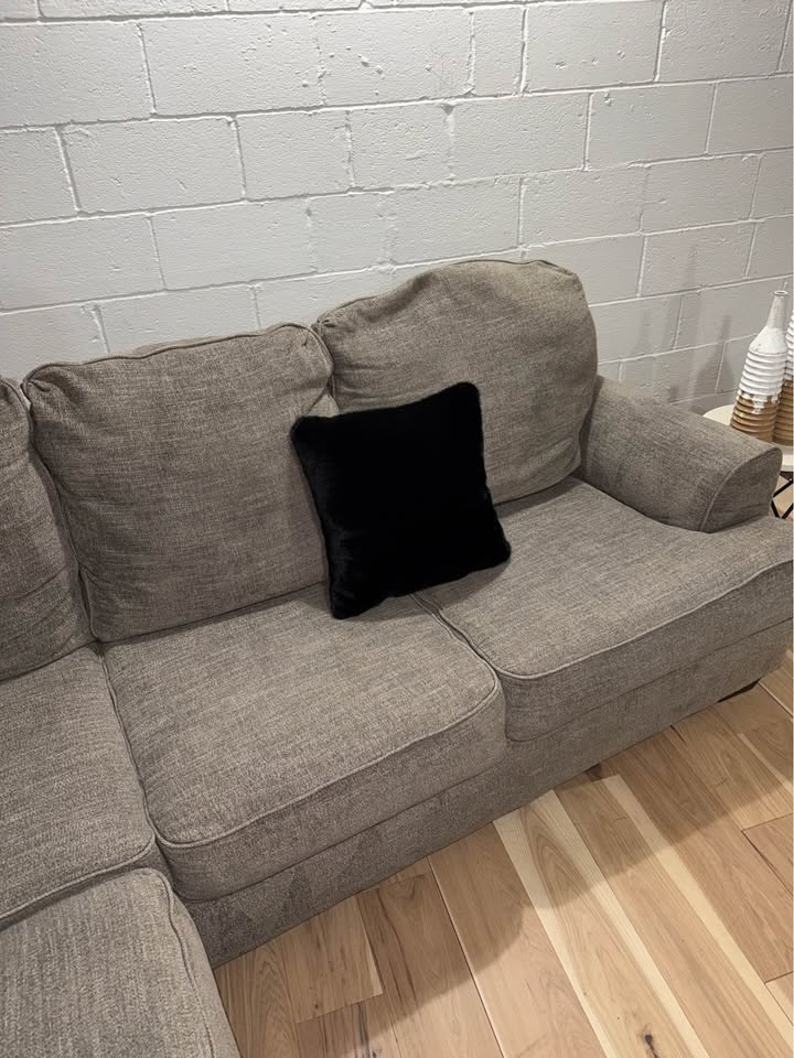 Gray 3-Piece Sectional Sofa