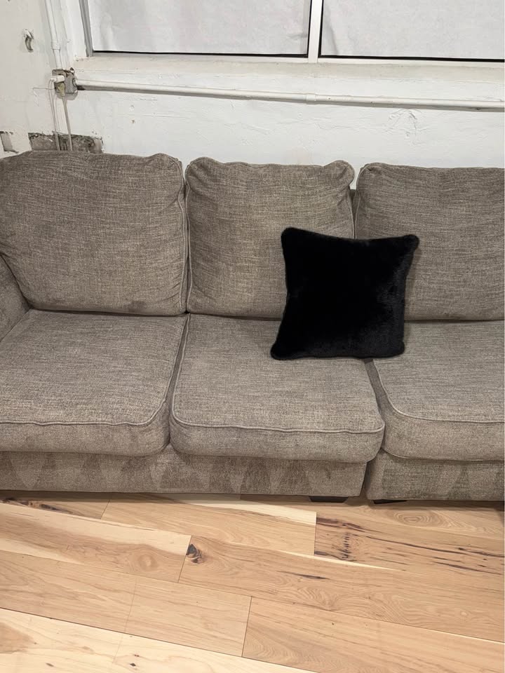 Gray 3-Piece Sectional Sofa