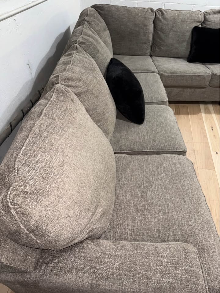 Gray 3-Piece Sectional Sofa