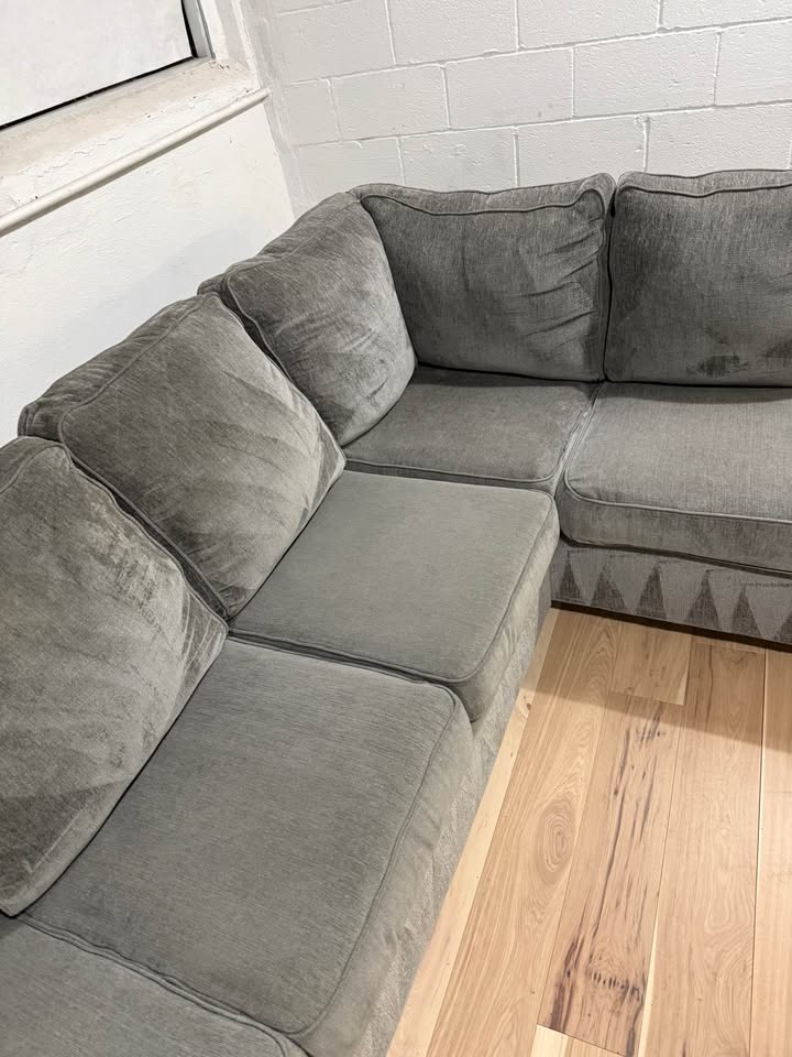 Gray 2 Piece Sectional Couch