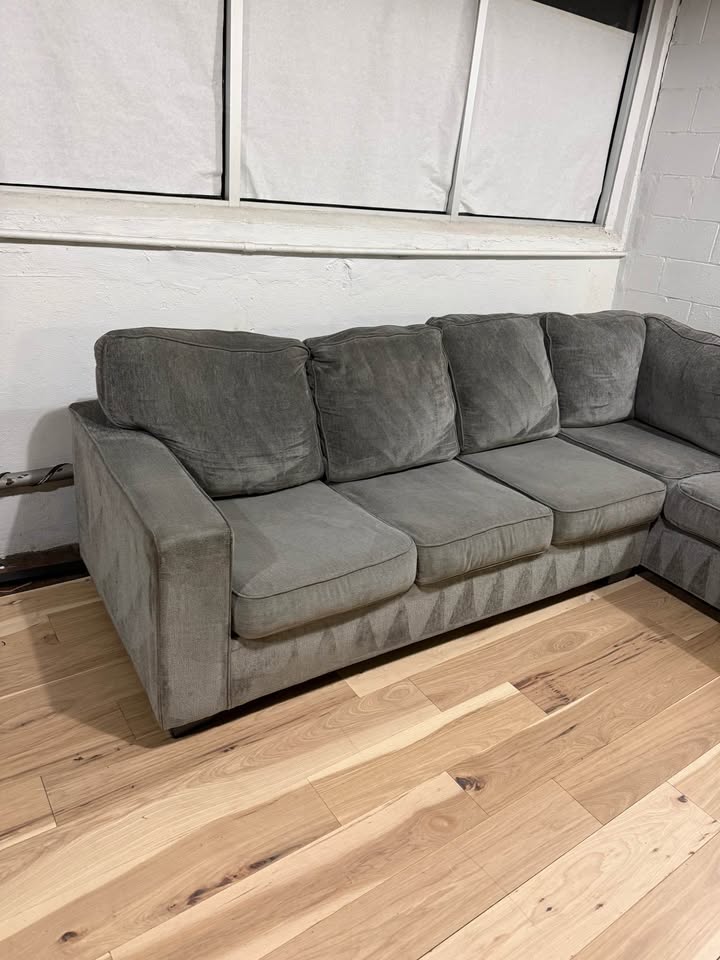 Gray 2 Piece Sectional Couch