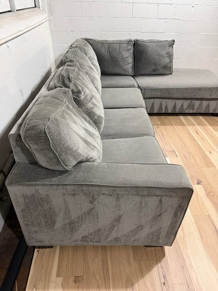 Gray 2 Piece Sectional Couch