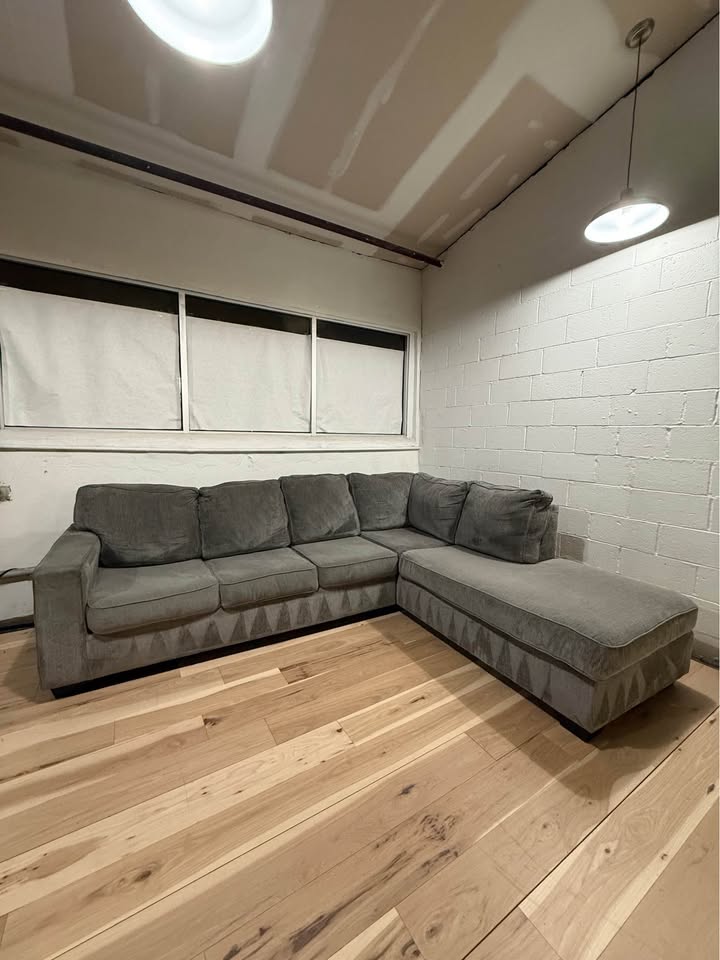 Gray 2 Piece Sectional Couch