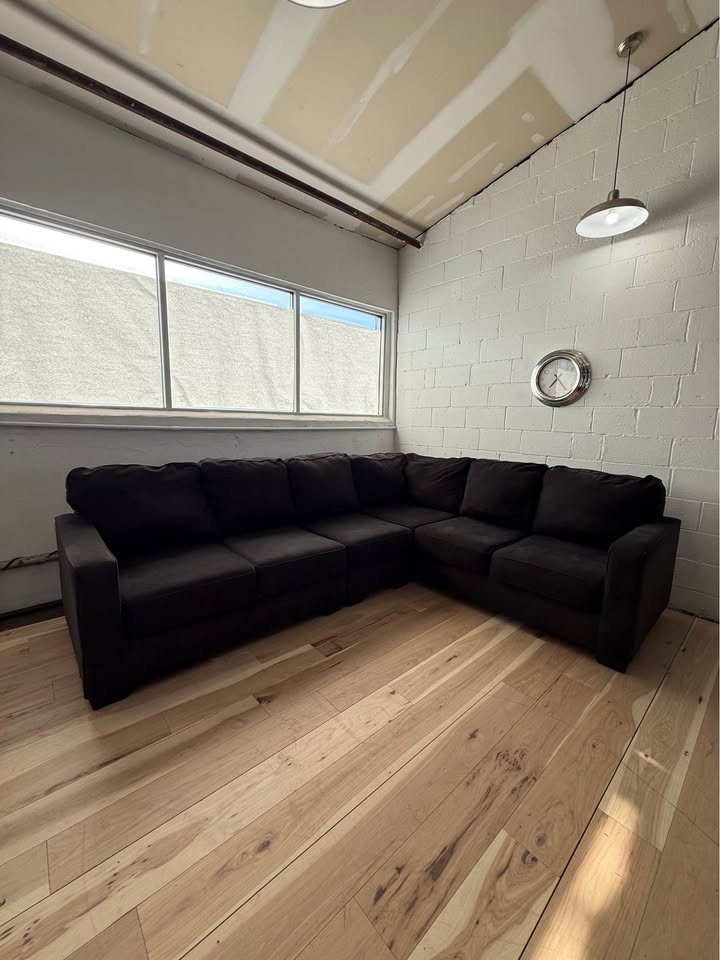 Charcoal Gray L Sectional Couch