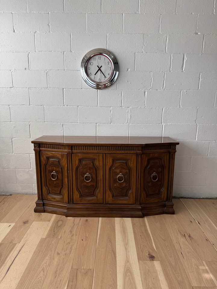 Solid Wood Vintage Sideboard / Buffet Cabinet