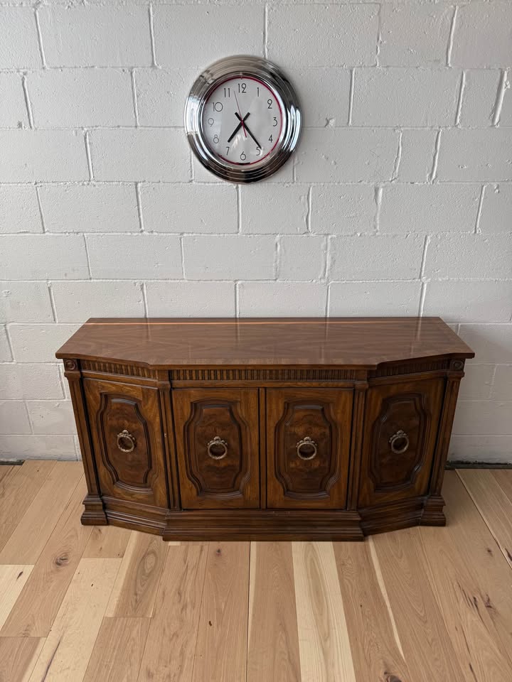Solid Wood Vintage Sideboard / Buffet Cabinet