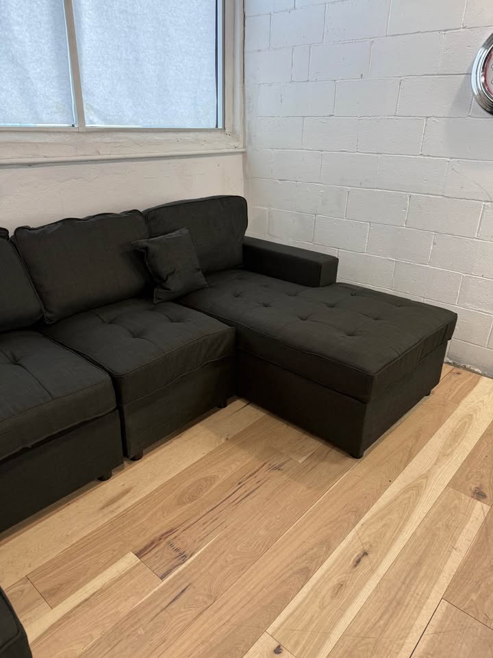 Gray Double Chaise Sectional Sofa
