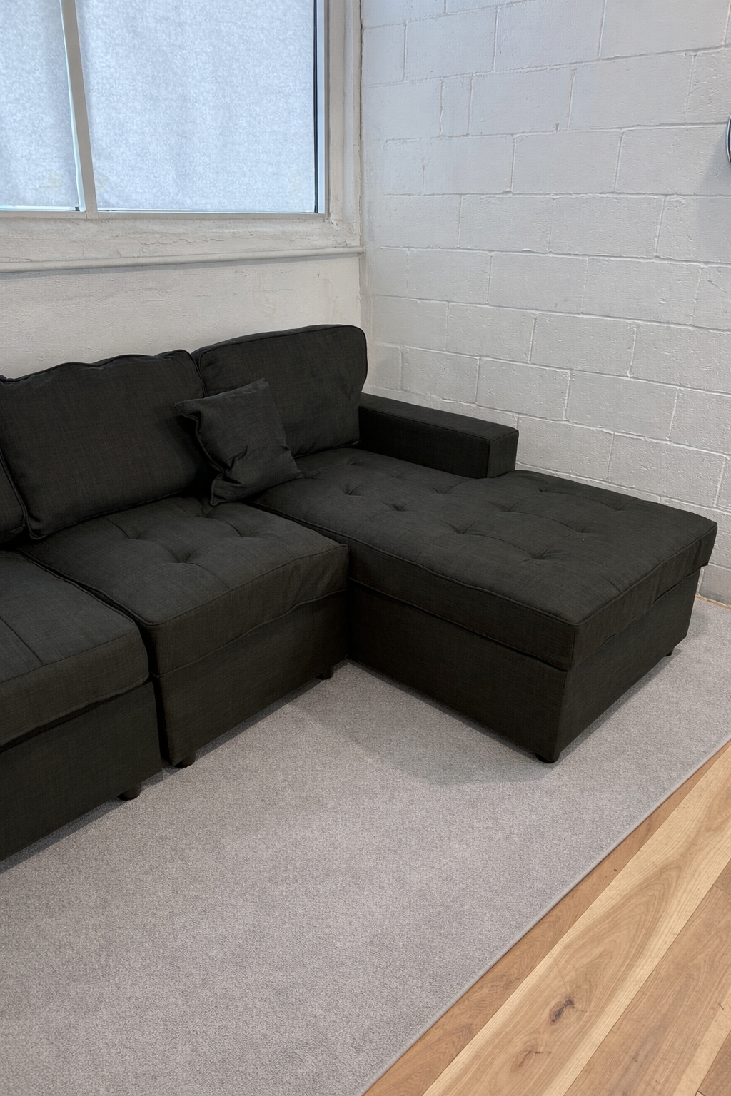 Gray Double Chaise Sectional Sofa