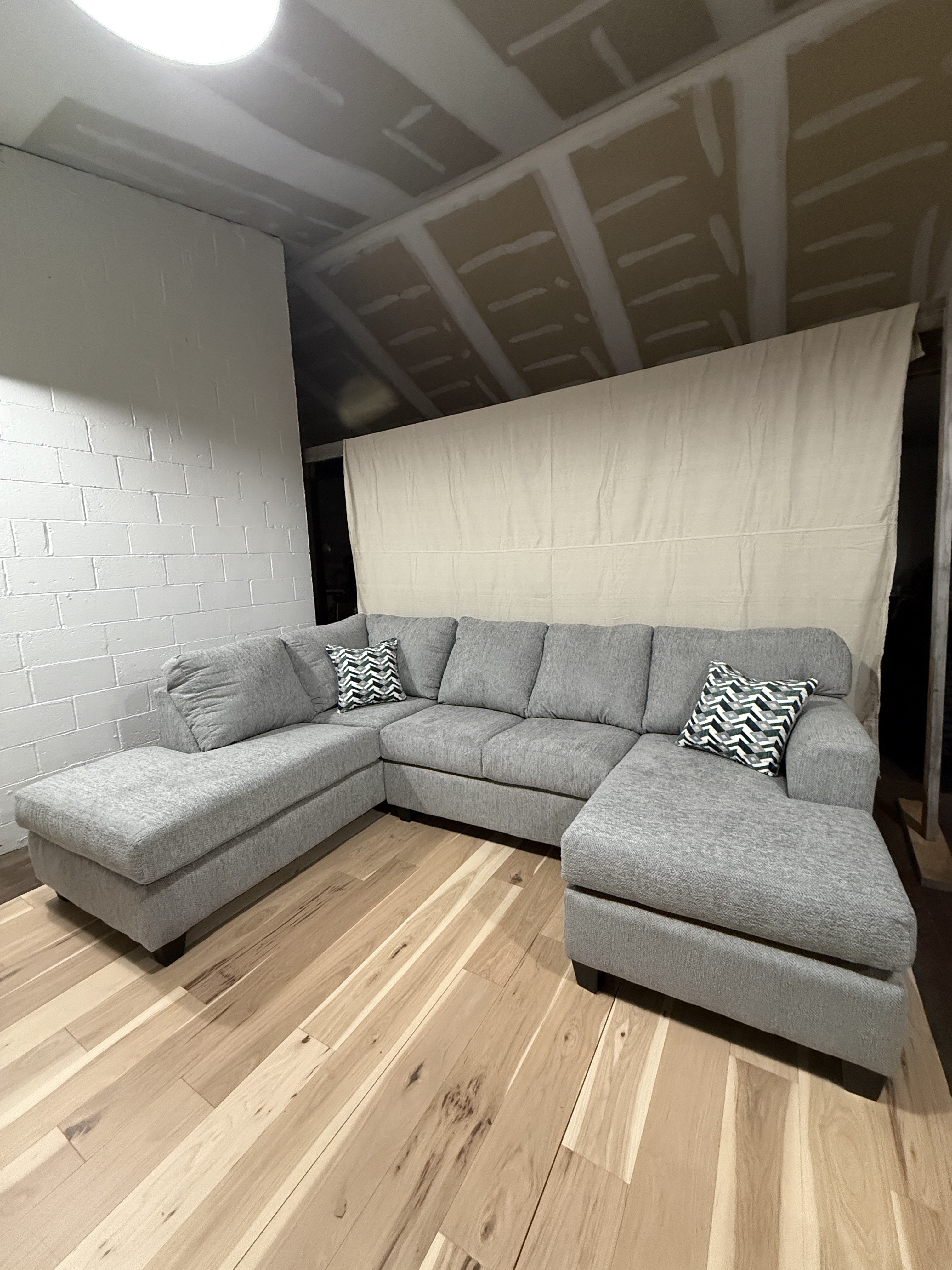 Gray 3-Piece Sectional