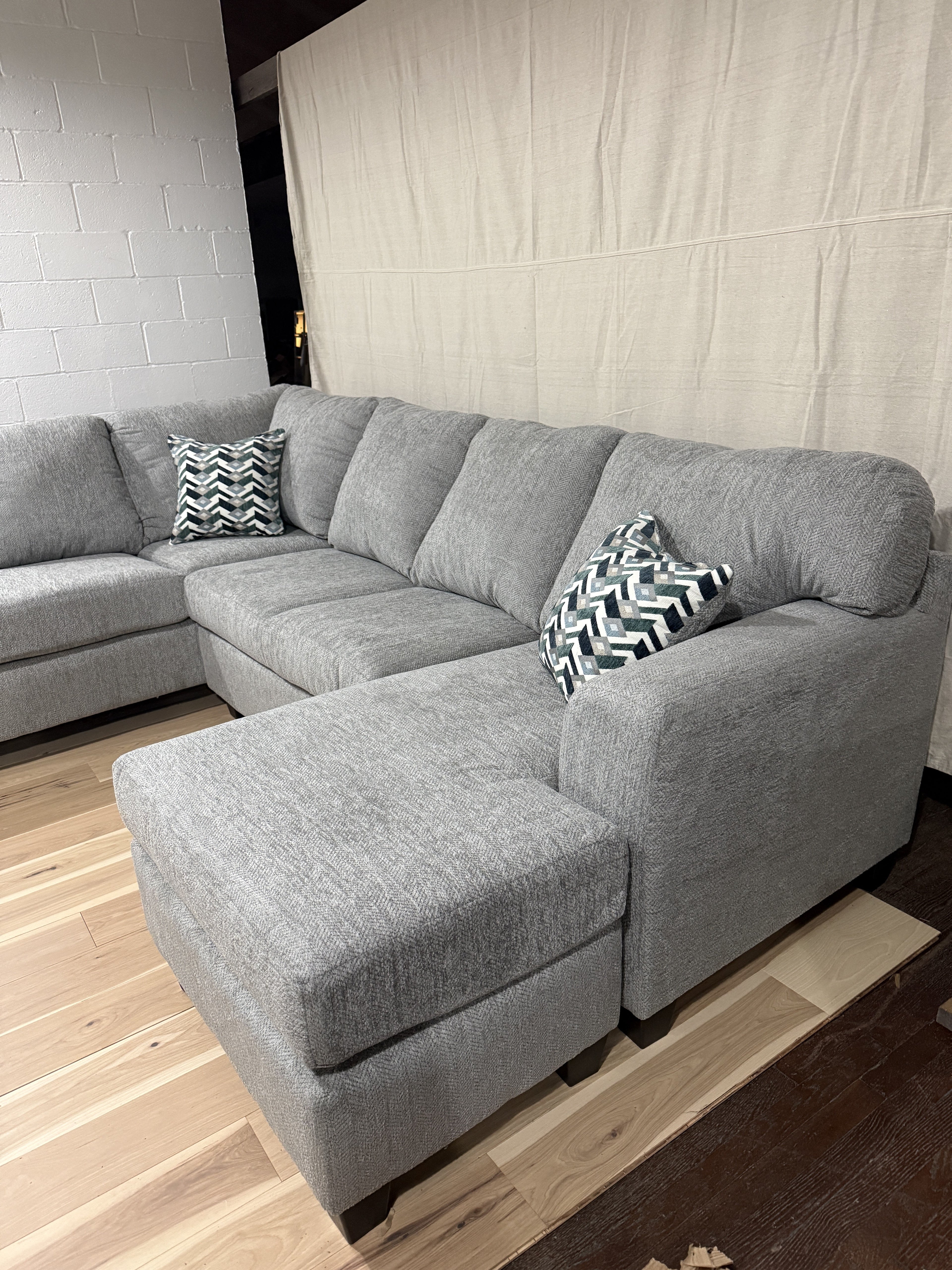 Gray 3-Piece Sectional