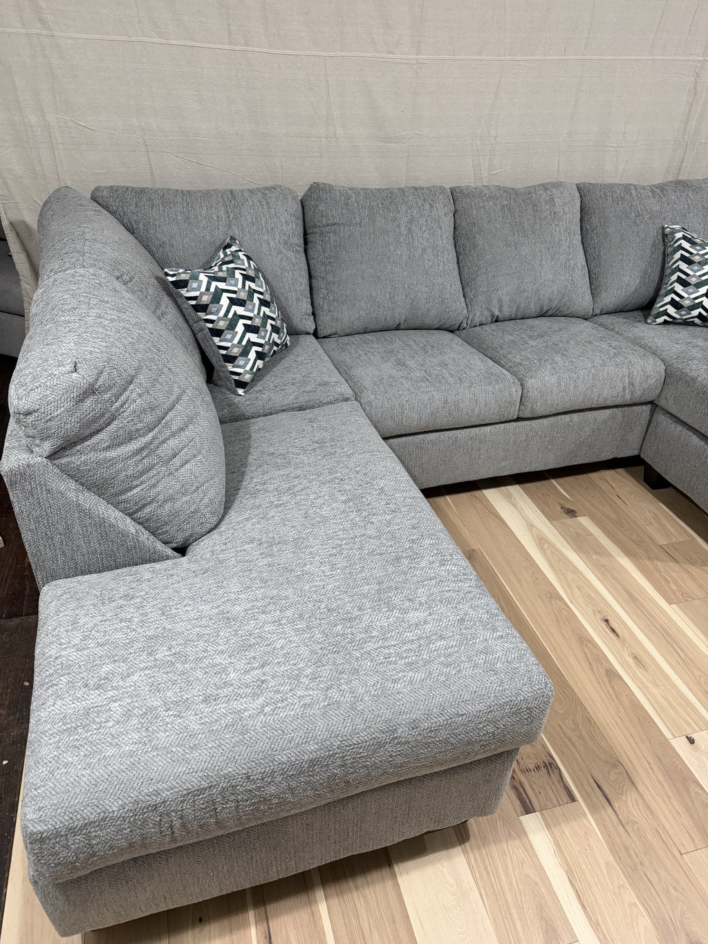 Gray 3-Piece Sectional