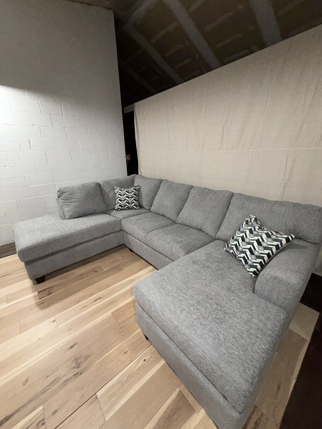 Gray 3-Piece Sectional
