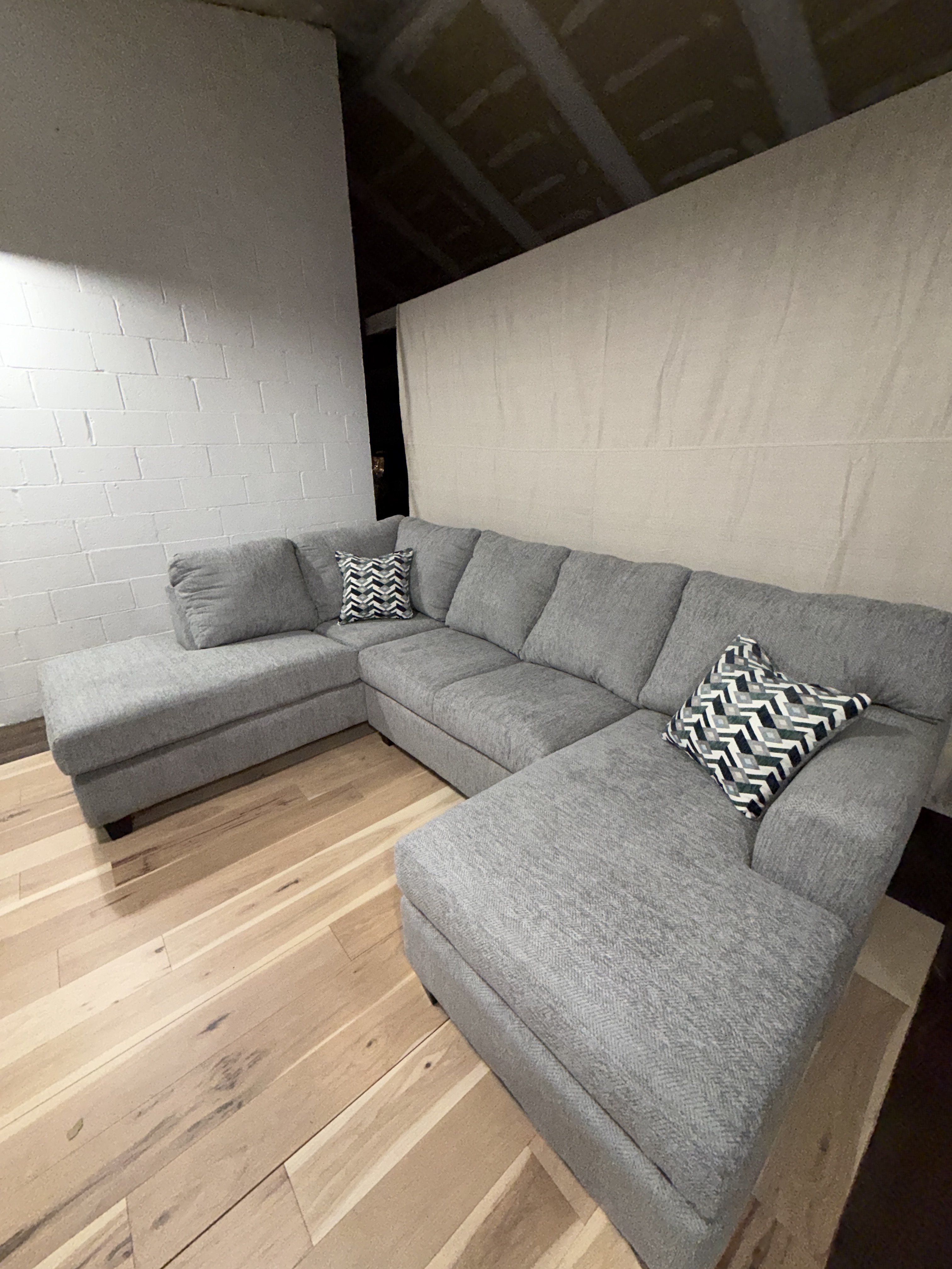 Gray 3-Piece Sectional